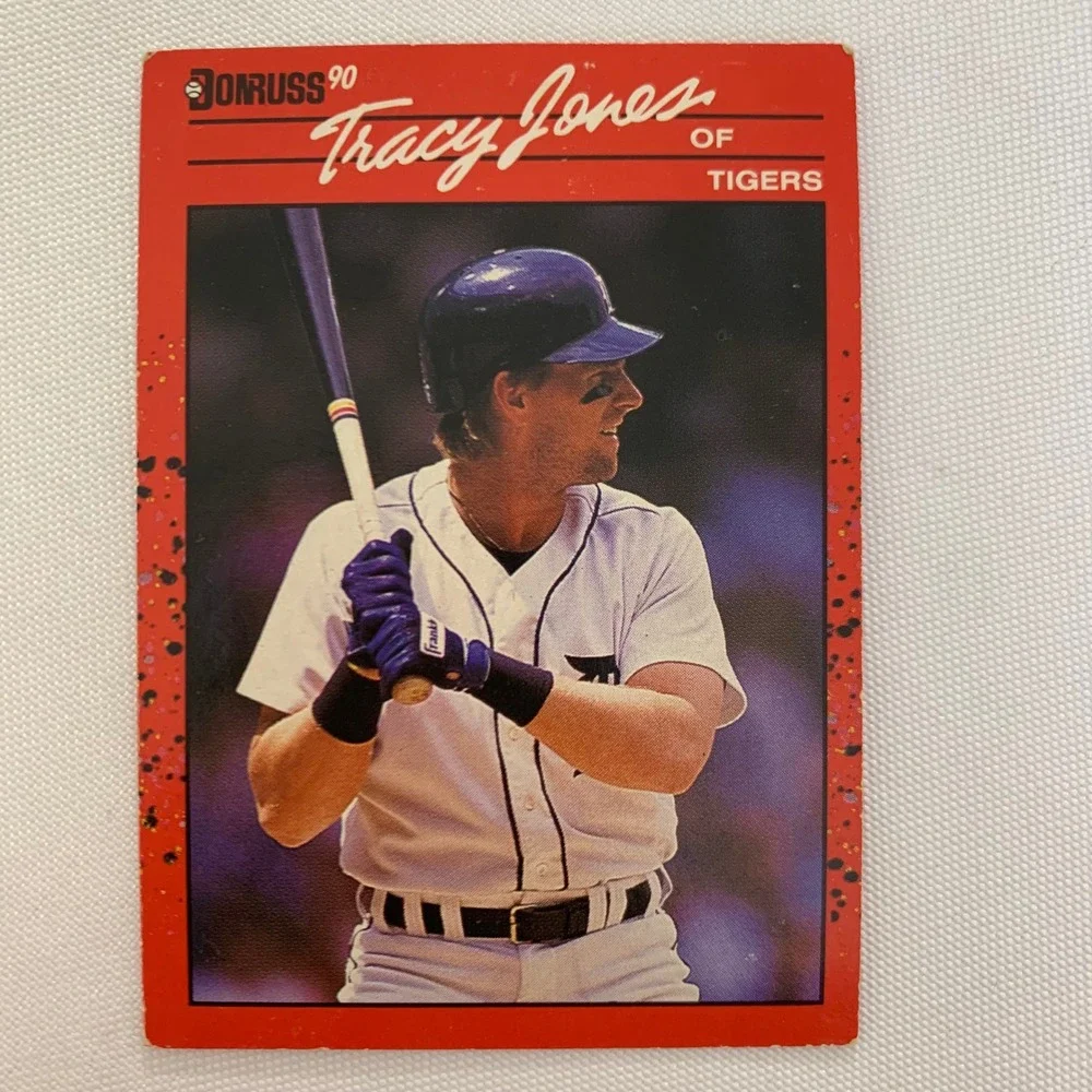 Baseball Cards 1990 Donruss Tracy Jones Detroit Tigers 1983 Jim Kaat‎ Cardinals
